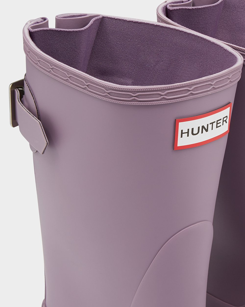 Botas De Cortas Hunter Mujer Original Back Adjustable - Moradas - Argentina 5138DVUPN